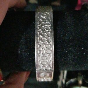 Coach silver bangle